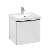 Картинка анонса товара «тумба под раковину villeroy &amp; boch subway 3.0 с подсветкой brilliant white / brilliant white c580l0v c580l0ve»