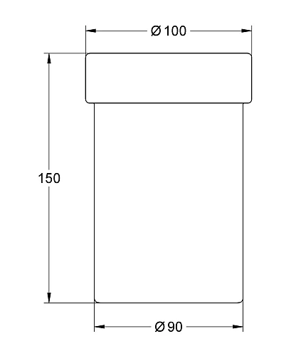 Стакан GROHE Ectos 40265000 запасной Стакан GROHE Ectos 40265000 запасной