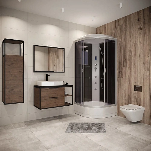 Душевая кабина Niagara Classic NG-3503-14F (800х800х2150) средний поддон (26см) стекло тонированное 35031434F Душевая кабина Niagara Classic NG-3503-14F (800х800х2150) средний поддон (26см) стекло тонированное 35031434F