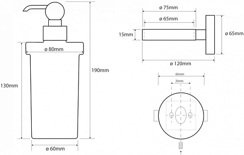 Дозатор жидкого мыла Bemeta RETRO 144109017 Дозатор жидкого мыла Bemeta RETRO 144109017