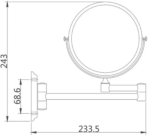 Зеркало косметическое Haiba HB6108 Зеркало косметическое Haiba HB6108