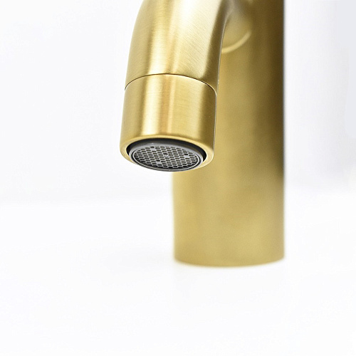 Смеситель для раковины Paini Cox 78PJ205 без донного клапана, золото матовое Смеситель для раковины Paini Cox 78PJ205 без донного клапана, золото матовое