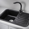 Кухонная мойка Granula 7001, ЧЁРНЫЙ, кварц 695х495 Кухонная мойка Granula 7001, ЧЁРНЫЙ, кварц 695х495