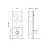 Инсталляция для унитаза AM.PM I012703.0201 Start с клавишей Инсталляция для унитаза AM.PM I012703.0201 Start с клавишей