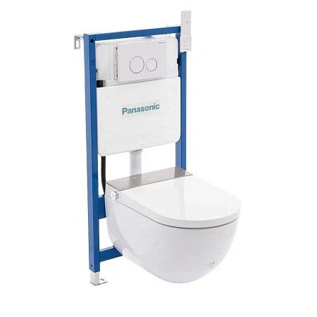 Комплект SMART унитаза Panasonic CH2730 с инсталляцией и клавишей смыва 2730 белый