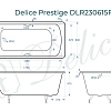 Ванна чугунная Delice Prestige 170х80 с отверстиями под ручки DLR230615R Ванна чугунная Delice Prestige 170х80 с отверстиями под ручки DLR230615R