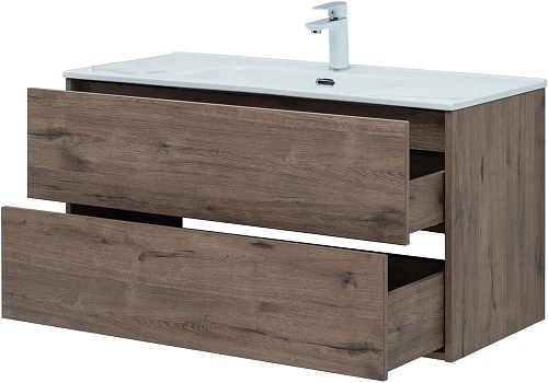 Тумба под раковину Aquanet Lino 100 (Flat) дуб веллингтон 00287545 Тумба под раковину Aquanet Lino 100 (Flat) дуб веллингтон 00287545