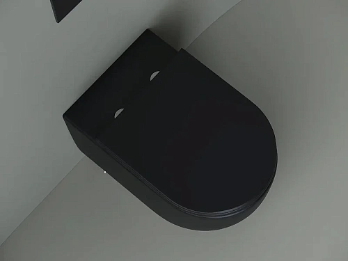 Унитаз приставной Ceramica Nova METROPOL CN4004MB черный матовый Унитаз приставной Ceramica Nova METROPOL CN4004MB черный матовый