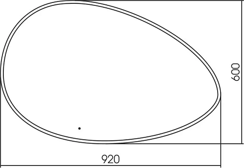 Зеркало STWORKI Скаген 92 с подсветкой, белое, инфракрасное управление, овальное 551011 Зеркало STWORKI Скаген 92 с подсветкой, белое, инфракрасное управление, овальное 551011