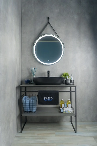 Раковина Gid Bm1346 53345 накладная черная матовая 61x41x14 Раковина Gid Bm1346 53345 накладная черная матовая 61x41x14