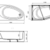Акриловая ванна Roca Corfu 160x90 асимметричная правая белая 248574000 Акриловая ванна Roca Corfu 160x90 асимметричная правая белая 248574000