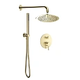 Душевая система AQUAme AQM8404BG золото шлифованное Душевая система AQUAme AQM8404BG золото шлифованное