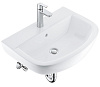 Картинка анонса товара «комплект grohe bau ceramic: раковина подвесная, смеситель однорычажный, угловые вентили, сифон для р 39643000»
