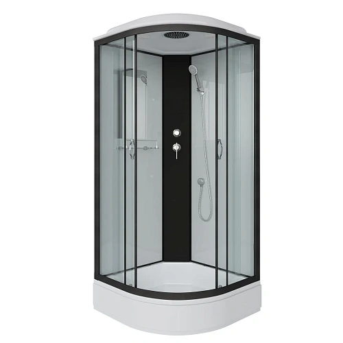 Душевая кабина Niagara Classic NG-6702-14 (1000х1000х2150) средний поддон (26см) стекло прозрачное черные профиля Т 67021414 Душевая кабина Niagara Classic NG-6702-14 (1000х1000х2150) средний поддон (26см) стекло прозрачное черные профиля Т 67021414