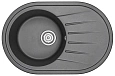 Кухонная мойка Granula 7601, ЧЁРНЫЙ, СтандАРТ кварц 760х500 Кухонная мойка Granula 7601, ЧЁРНЫЙ, СтандАРТ кварц 760х500