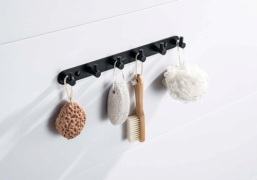 Крючок Aquatek ЕВРОПА AQ4124MB черный матовый Крючок Aquatek ЕВРОПА AQ4124MB черный матовый