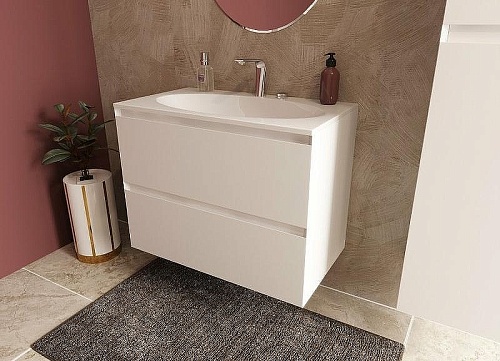 Тумба с раковиной Эстет Malta ФР-00007058 800х450 подвесная 2 ящика Тумба с раковиной Эстет Malta ФР-00007058 800х450 подвесная 2 ящика