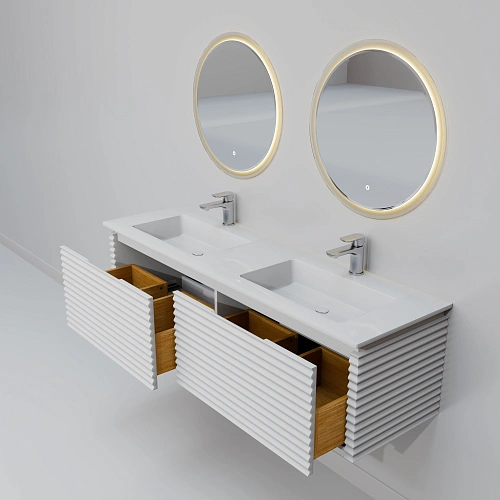 Комплект мебели ArtDecco Jacqueline 150 AJC15W34D2MF белый Комплект мебели ArtDecco Jacqueline 150 AJC15W34D2MF белый