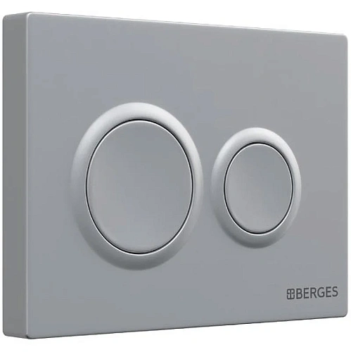 Инсталляция для унитаза BERGES NOVUM кнопка O2 матовый хром 040262 Инсталляция для унитаза BERGES NOVUM кнопка O2 матовый хром 040262