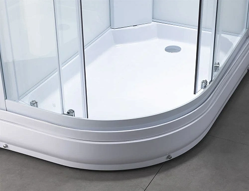 Душевая кабина Taliente с гидромассажем, 120x80x220см правая, профиль белый, прозрозрачное стекло, б TA-128CW(R) Душевая кабина Taliente с гидромассажем, 120x80x220см правая, профиль белый, прозрозрачное стекло, б TA-128CW(R)