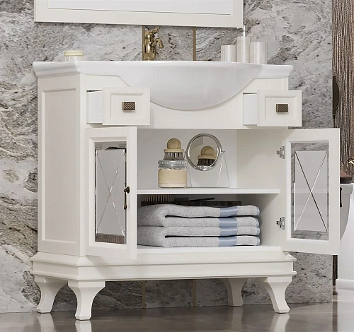 Тумба под раковину Opadiris Борджи 85 00-00003197 слоновая кость Тумба под раковину Opadiris Борджи 85 00-00003197 слоновая кость