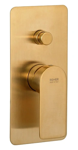 Смеситель для душа Remer Infinity I09KBBG, золото брашированное Смеситель для душа Remer Infinity I09KBBG, золото брашированное