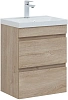 Тумба с раковиной Aquanet Нота new 50 00335879 дуб светлый