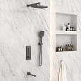 Душевая система Vincea VSFW-433T1GM встраиваемая, термостатический, 3 режима, вороненая сталь Душевая система Vincea VSFW-433T1GM встраиваемая, термостатический, 3 режима, вороненая сталь