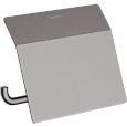 Держатель туалетной бумаги Hansgrohe AddStoris 41753340, шлифованный черный хром Держатель туалетной бумаги Hansgrohe AddStoris 41753340, шлифованный черный хром