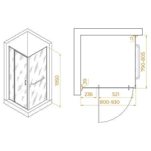 Душевой уголок RGW PA-078-1 (RGW PA-008 + Z-060-2) 800x800 мм 3508078188-11 хром Easy Clean Душевой уголок RGW PA-078-1 (RGW PA-008 + Z-060-2) 800x800 мм 3508078188-11 хром Easy Clean