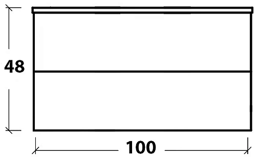 Тумба под раковину Armadi Art NeoArt 830-100-DB 100смx43,5 DARK BROWN Тумба под раковину Armadi Art NeoArt 830-100-DB 100смx43,5 DARK BROWN