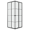 Картинка анонса товара «душевой уголок niagara eco ng-1010-14qkl (100x100x190) квадратная, раздвиж, профиль черный, стекло клетка (4мм)»