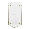 Картинка анонса товара «душевой уголок new trendy avexa gold 100x80x200 exk-1784 (брашированное золото)»