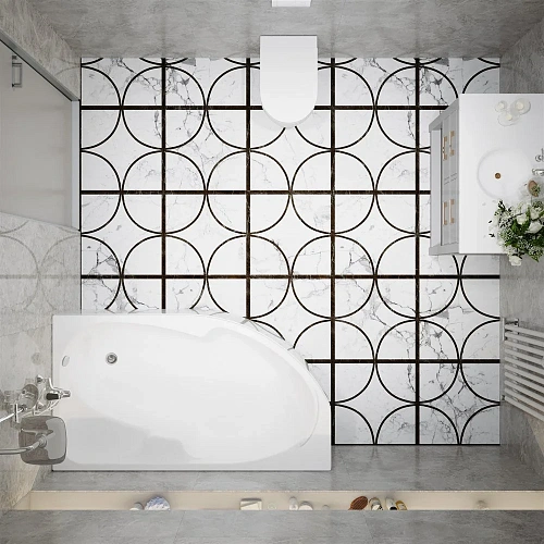 Акриловая ванна DIWO Сочи R 170x95 с каркасом 568020 Акриловая ванна DIWO Сочи R 170x95 с каркасом 568020