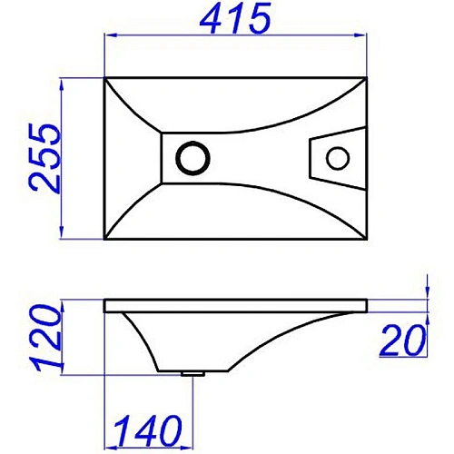 Раковина Aqwella Malaga 42 Mal.04.04.D белая Раковина Aqwella Malaga 42 Mal.04.04.D белая