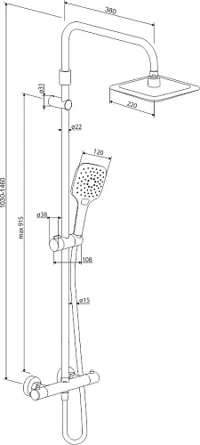 Душевая система STWORKI Муле by Damixa Муле HFMUL81000 573490 Душевая система STWORKI Муле by Damixa Муле HFMUL81000 573490