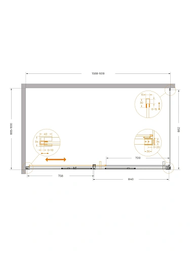 Душевой уголок CEZARES PLANE-AH-1-160/90-C-IN 160x90 см Душевой уголок CEZARES PLANE-AH-1-160/90-C-IN 160x90 см