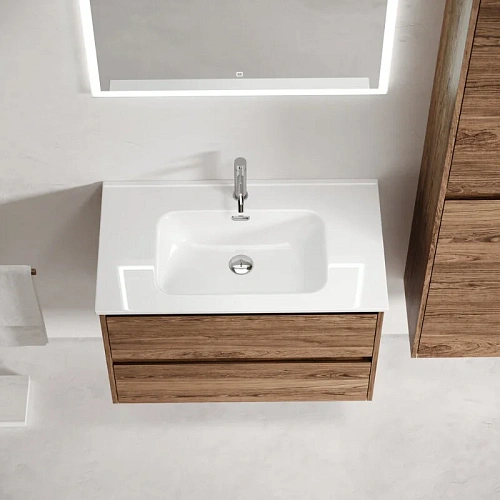 Тумба под раковину Sancos Libra LB70ECH 690х450х500 дуб чарльстон, подвесная Тумба под раковину Sancos Libra LB70ECH 690х450х500 дуб чарльстон, подвесная