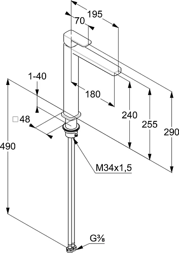 Смеситель для раковины Kludi RENON 422985375 белый матовый Смеситель для раковины Kludi RENON 422985375 белый матовый