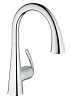 Картинка анонса товара «смеситель для кухни grohe zedra с профессиональной лейкой, хром (32294001)»