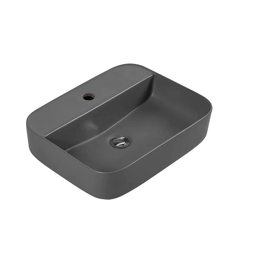 Раковина Aquatek ВЕГА AQ5506-MG 500x395x140 матовый серый, накладная Раковина Aquatek ВЕГА AQ5506-MG 500x395x140 матовый серый, накладная