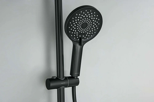 Душевой гарнитур Aquatek Лугано AQ2022MB черный матовый Душевой гарнитур Aquatek Лугано AQ2022MB черный матовый