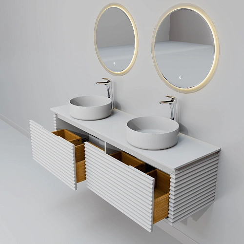 Комплект мебели ArtDecco Jacqueline 150 AJC15W34D3MF белый Комплект мебели ArtDecco Jacqueline 150 AJC15W34D3MF белый