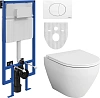 Комплект Унитаз подвесной AM.PM Spirit V2.0 FlashClean с микролифтом + Система инсталляции для унита 555625