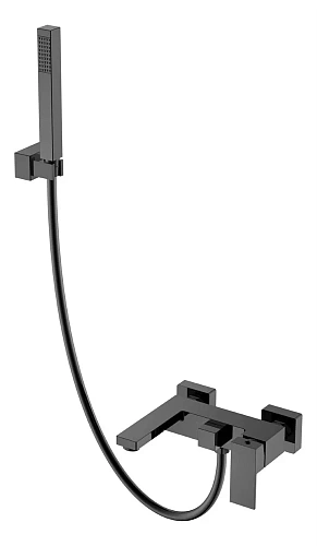 Смеситель для ванны Boheme Qubic Shinny Gun Metal 473-SGM Смеситель для ванны Boheme Qubic Shinny Gun Metal 473-SGM