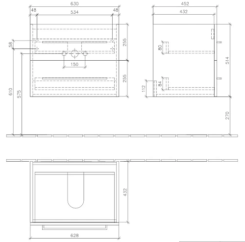 Тумба под раковину Villeroy & Boch Avento A89000B4 (A890 00 B4) Crystal White Тумба под раковину Villeroy & Boch Avento A89000B4 (A890 00 B4) Crystal White