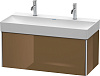 Картинка анонса товара «тумба под раковину duravit xsquare xs406306161 подвесная 98 см коричнево-оливковый глянцевый»