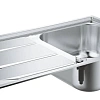 Кухонная мойка Grohe K400+ из нержавеющей стали с корзинчатым вентилем, 31568SD0, левая/правая Кухонная мойка Grohe K400+ из нержавеющей стали с корзинчатым вентилем, 31568SD0, левая/правая