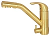 Смеситель для кухни Kaiser Safira 15066-3 Gold/Brass с подключением к фильтру