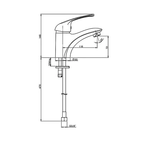 Смеситель для кухни Paini Cox 78CR579JOKM джостиковое управление Смеситель для кухни Paini Cox 78CR579JOKM джостиковое управление